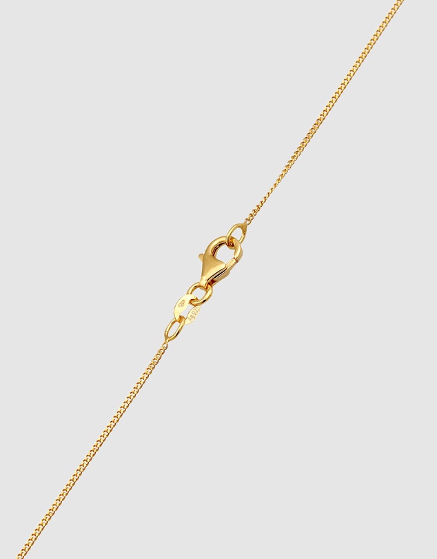 Elli Jewelry - Necklace Cross Zirconia Gold-plated 925 Sterling Silver