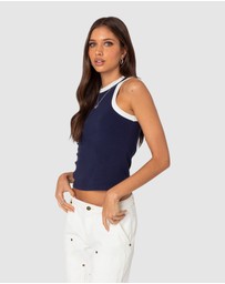EDIKTED - Tammy Contrast Tank Top