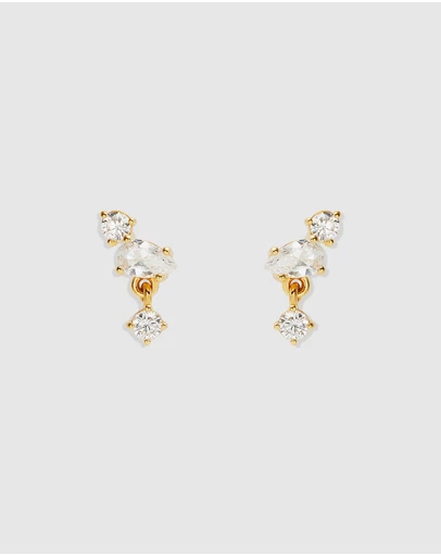 By Charlotte - No Rain, No Flowers Stud Earrings