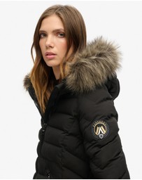 Superdry - Fuji Faux Fur Hoodie Mid Length