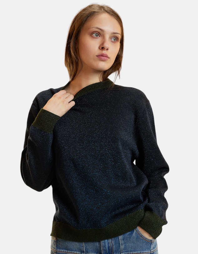 Cynthia Rowley - Metallic Knit Crewneck