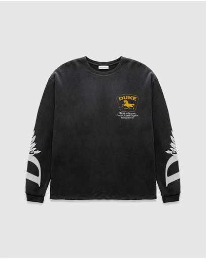 Duke + Dexter - DR Sponsors Washed Black Waffle Top