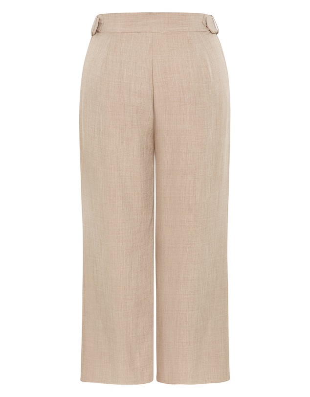City Chic - Alana Wide Leg Pant - latte