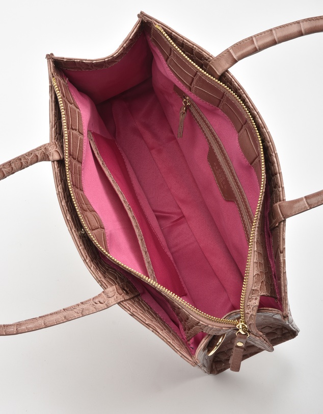 Cobb & Co - Arlie Leather Croc Tote