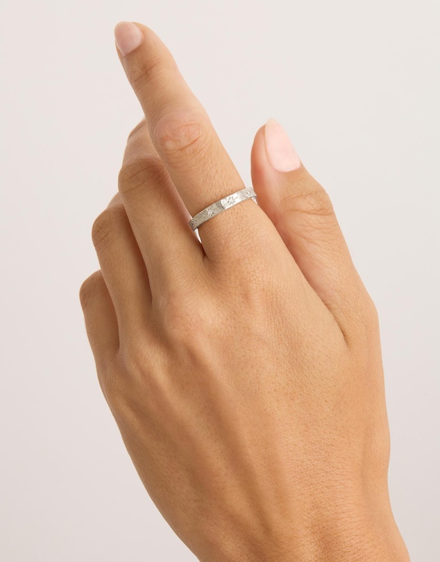 By Charlotte - Sterling Silver Stardust Ring