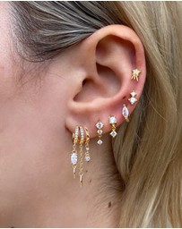 Izoa - Priya 3-in-1 Trio Huggie Earrings