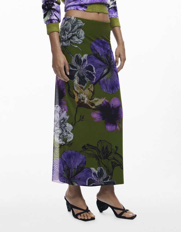 Desigual - big flowers Skirt designed by Mr. Christian Lacroix
