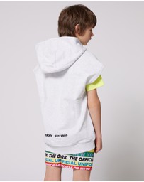 DKNY - Colour Block Logo Script Swim Shorts - Teens