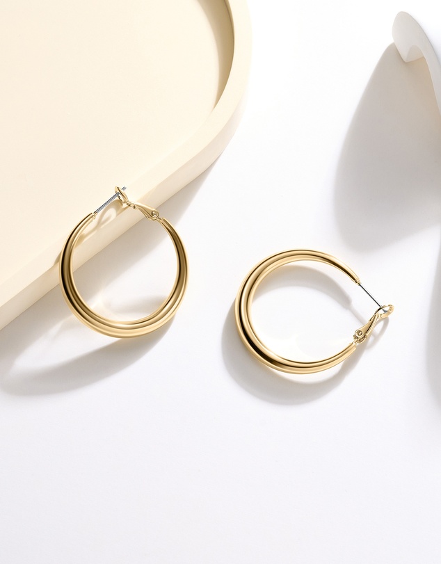 Mestige - Moonbeam Hoops - 18K Gold Plated