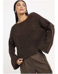 Subtitled - Monica Ladder Long Sleeve Knit Sweater