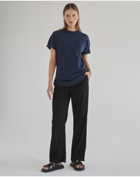 DRICOPER DENIM - Slouchy Navy Blue Tee