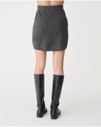 Forcast - Andie Cable Knit Mini Skirt