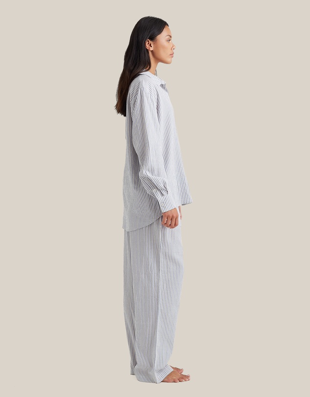 Papinelle - Sabine Seersucker Stripe Boyfriend Shirt