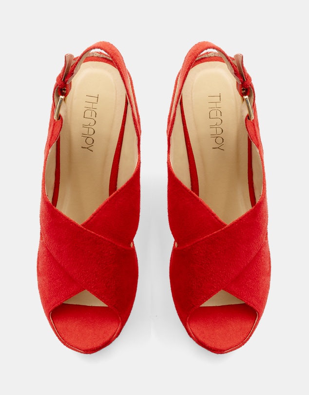 Therapy - Dauphine Red Imit Kid Suede