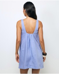 AERE - Kilah Linen Mini Dress