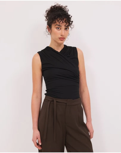 Calli - Lexi Wrap V-Neck Top