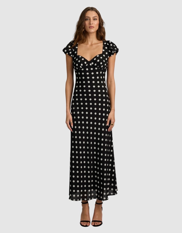 Honey and Beau - Franca Sleeve Midi Dress
