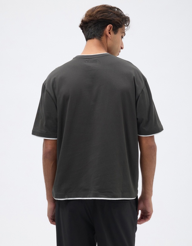 AERE - Contrast Layered T Shirt