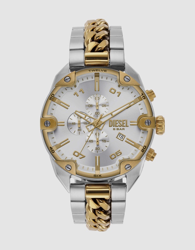 Diesel - Spiked Two Tone Chronograph Watch