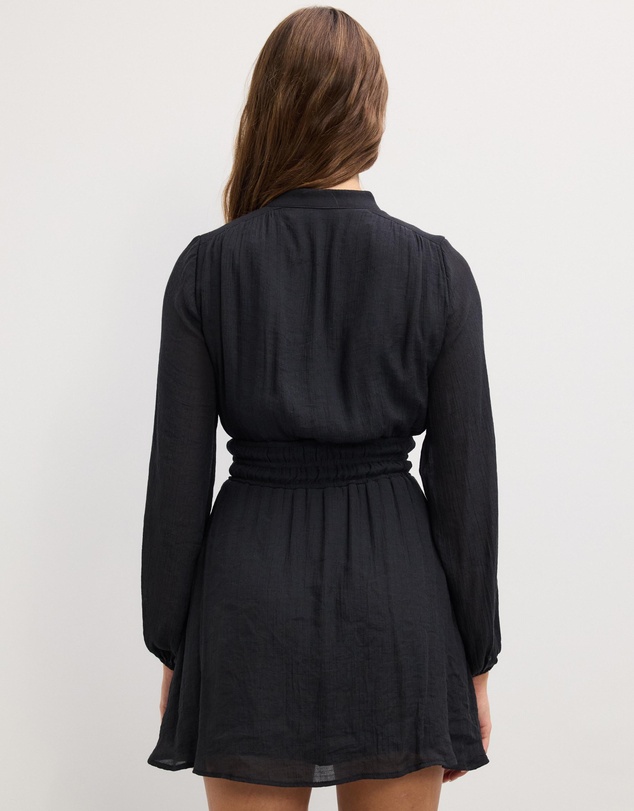 The Fated - Della Long Sleeve Gathered Mini Dress