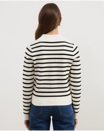 Atmos&Here - Delilah Long Sleeve Double Ended Zipped Knit Jacket