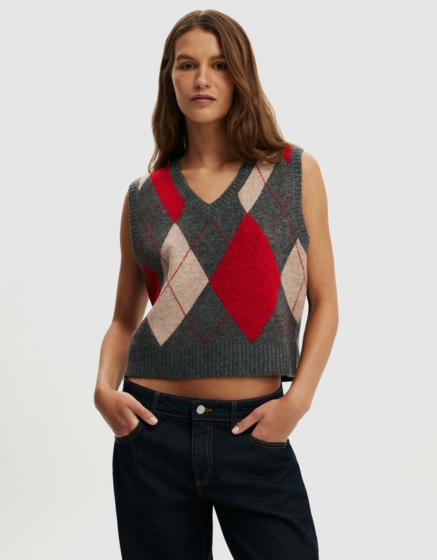 Cotton On - V-Neck Slouch Vest