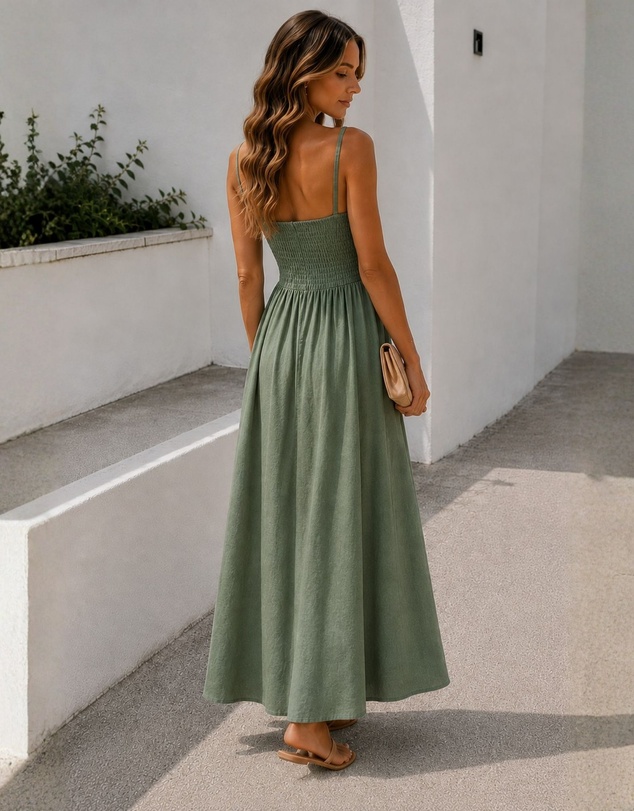 Esther & Co - Kiernan Dress - Olive Grove