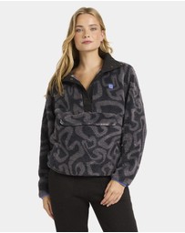 Billabong - Womens Switchback Mock Neck Fleece Top