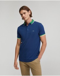 Oxford - Cam Contrast Collar Pique Polo