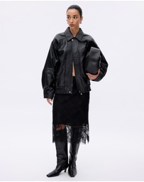 Minima Esenciales - Noah Leather Bomber Jacket