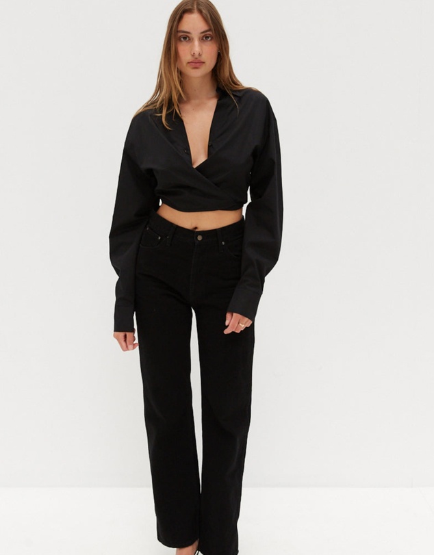 Style Addict - Crop Tie Shirt