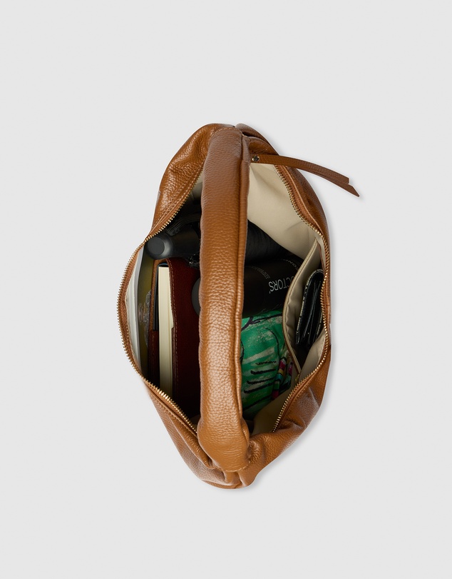 Florence - Elizabeth Tan Hobo Leather Bag