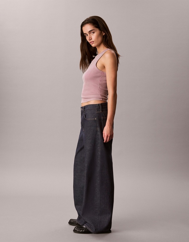 Calvin Klein Jeans - Woven Monologo Rib Tank Top