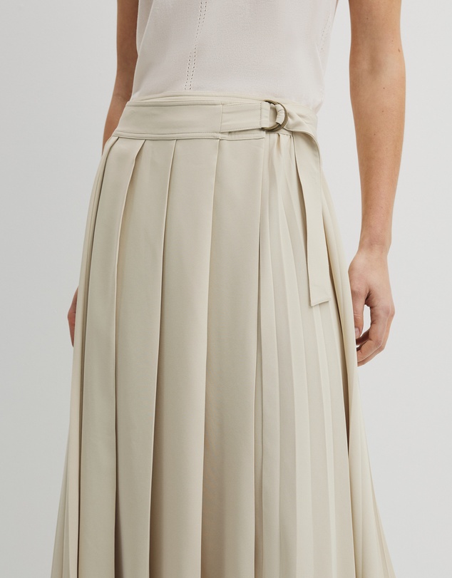 Country Road - Pleated Midi Skirt