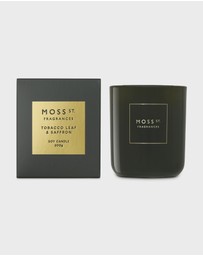 Moss St Fragrances - Tobacco Leaf & Saffron Soy Candle 300g