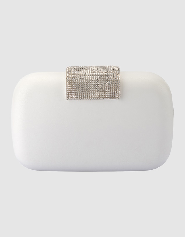 Olga Berg - Selene Crystal Tab Clutch