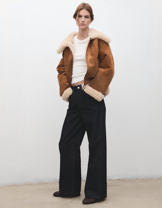 M.N.G - Faux-Shearling Suede Jacket