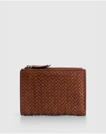 Evity - Lina Leather Weave Small Wallet