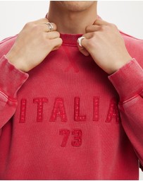 Cotton On - Oversized Graphic Crew Sweater