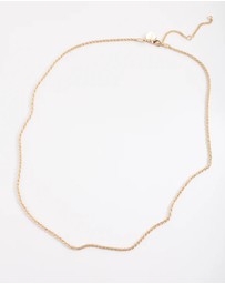Lovisa - Gold Plated 60cm Rope Chain Necklace