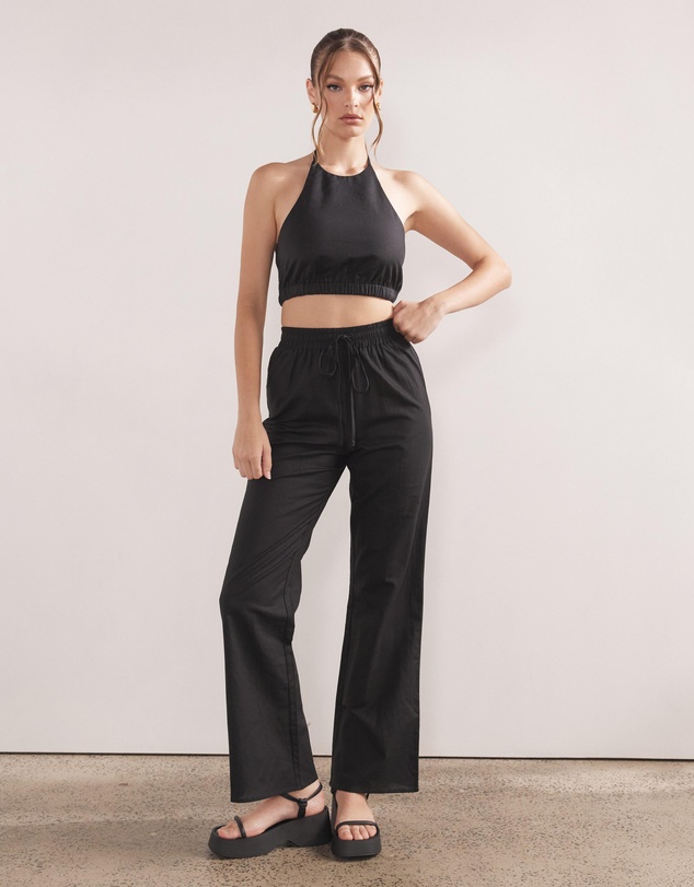 Dazie - Lovers Rock Linen Blend Halter Top