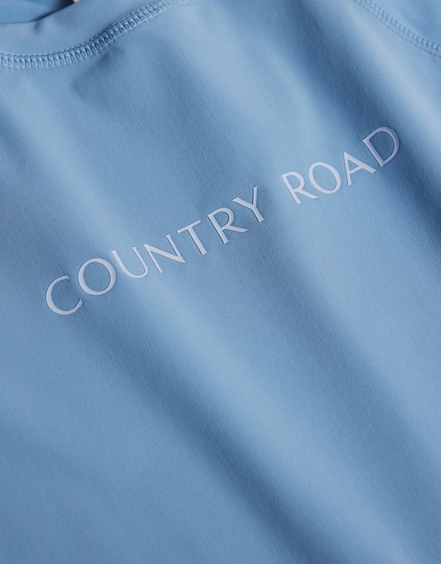 Country Road - Teen Short Sleeve Logo Rash Vest