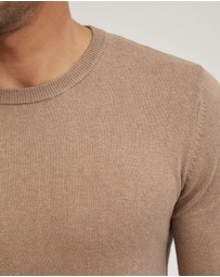 Oxford - Basic Crew Neck Cashmere Blend Top