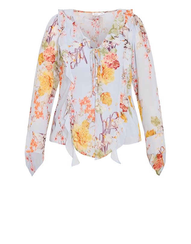 City Chic - Sweet Nothings Frill Top