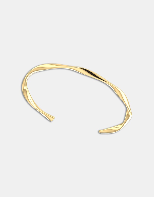 CA Jewellery - Form Cuff Bracelet Gold
