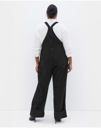 City Chic - Turn Up Denim Overall