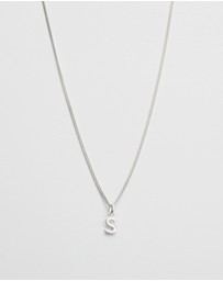 Kirstin Ash - S Outline Initial Necklace