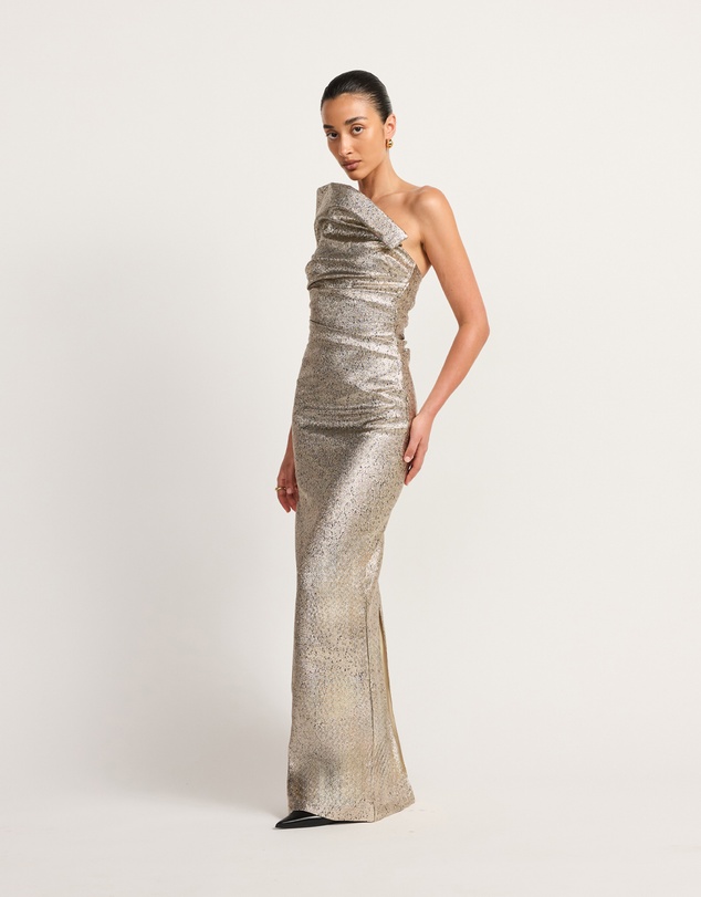 TOJHA - Tacoma Dress - Metallic Champagne