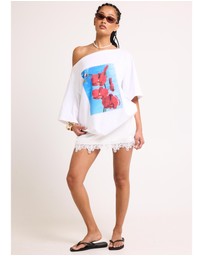 Subtitled - Adria Lace Mini Skirt
