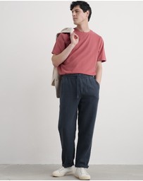 Seasalt - Seasalt Cornwall Navy Crewman Linen Trousers